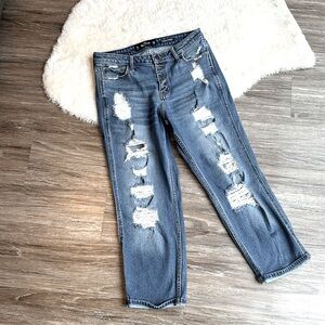 Hollister Mid-Rise Boyfriend Crop Jeans 7R